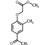 CAS 登录号：166953-80-6， 甲基(4-乙酰基-2-甲基苯氧基)乙酸酯