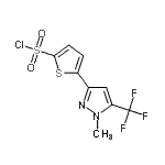 CAS#: 166964-31-4, 5-[1-Methyl-5-(Trifluoromethyl)-1H-Pyrazol-3-Yl]-2-Thiophenesulfonyl Chloride