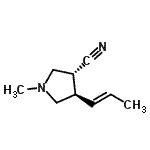 CAS#: 167074-93-3, (3R,4R)-1-Methyl-4-[(1E)-1-Propen-1-Yl]-3-Pyrrolidinecarbonitrile