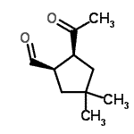 CAS 登录号：167101-48-6， (1R,2S)-2-乙酰基-4,4-二甲基环戊烷甲醛