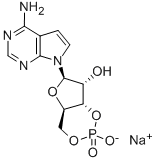 CAS 登录号：16719-36-1， 7-(3,5-O-磷酸亚基-beta-D-呋喃核糖基)-7H-吡咯并[2,3-d]嘧啶-4-胺