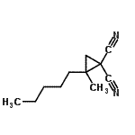 CAS#: 16738-90-2, 2-Methyl-2-Pentyl-1,1-Cyclopropanedicarbonitrile