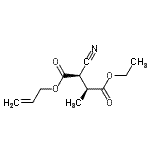 CAS 登录号：167778-99-6， 1-烯丙基4-乙基(2R,3S)-2-氰基-3-甲基琥珀酸盐