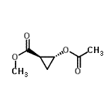CAS 登录号：168141-88-6， 甲基(1R,2R)-2-乙酰氧基环丙烷羧酸酯