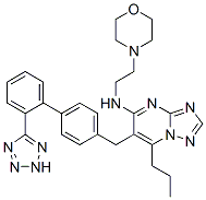 CAS 登录号：168152-90-7， N-(2-吗啉-4-基乙基)-7-丙基-6-[[4-[2-(2H-四唑-5-基)苯基]苯基]甲基]-[1,2,4]三唑并[1,5-a]嘧啶-5-胺