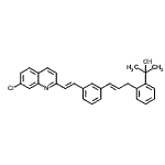 CAS#: 168214-68-4, 2-{2-[(2E)-3-{3-[(E)-2-(7-Chloro-2-Quinolinyl)Vinyl]Phenyl}-2-Propen-1-Yl]Phenyl}-2-Propanol