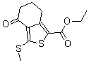 CAS 登录号：168279-54-7， 4,5,6,7-四氢-3-(甲硫基)-4-氧代-苯并[c]噻吩-1-羧酸乙酯