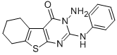 CAS#: 168280-54-4, 3-Amino-2-(Phenylamino)-5,6,7,8-Tetrahydro-[1]Benzothiolo[3,2-e]Pyrimidin-4-One