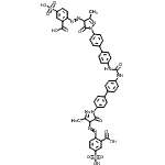 CAS 登录号：16894-31-8， 2-[[1-[4-[4-[[4-[4-[4-(2-羧基-4-磺基-苯基)偶氮-3-甲基-5-氧代-4H-吡唑-1-基]苯基]苯基]氨基甲酰氨基]苯基]苯基]-3-甲基-5-氧代-4H-吡唑-4-基]偶氮]-5-磺基-苯甲酸