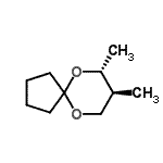 CAS 登录号：16897-86-2， (7R,8S)-7,8-二甲基-6,10-二氧杂螺[4.5]癸烷