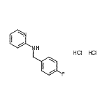 CAS 登录号：1692-02-0， N-(4-氟苄基)-2-吡啶胺二盐酸盐