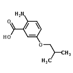 CAS 登录号：169283-23-2， 2-氨基-5-异丁氧基苯甲酸