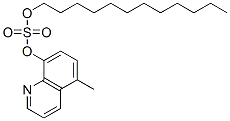 CAS 登录号：1696-81-7， 十二烷基5-甲基-8-喹啉基硫酸盐