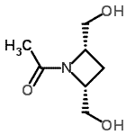 CAS 登录号：169908-09-2， 1-[(2R,4S)-2,4-二(羟基甲基)-1-氮杂环丁基]乙酮