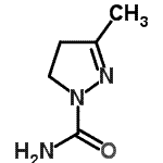 CAS 登录号：17014-30-1， 3-甲基-4,5-二氢-1H-吡唑-1-甲酰胺