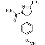 CAS#: 17014-33-4, 5-(4-Methoxyphenyl)-3-Methyl-4,5-Dihydro-1H-Pyrazole-1-Carboxamide