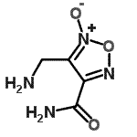 CAS 登录号：170149-38-9， 4-(氨基甲基)-1,2,5-恶二唑-3-甲酰胺5-氧化物