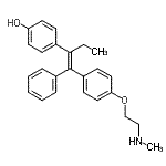 CAS 登录号：170171-12-7， 4-[(1E)-1-{4-[2-(甲基氨基)乙氧基]苯基}-1-苯基-1-丁烯-2-基]苯酚