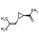 CAS 登录号：170303-19-2， 1-[(1R,2S)-2-(2-甲基丙-1-烯基)环丙基]乙酮