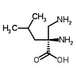 CAS 登录号：170384-27-7， 2-(氨基甲基)-D-亮氨酸