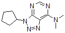 CAS 登录号：17050-86-1， 3-环戊基-N,N-二甲基-7-三唑并[4,5-e]嘧啶胺