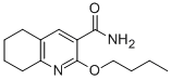 CAS 登录号：171011-09-9， 2-丁氧基-5,6,7,8-四氢喹啉-3-甲酰胺