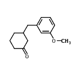 CAS 登录号：171046-92-7， 3-(3-甲氧基苄基)环己酮