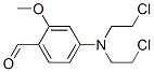 CAS 登录号：17126-76-0， 4-[二(2-氯乙基)氨基]-2-甲氧基苯甲醛