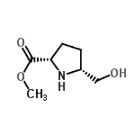 CAS 登录号：171367-33-2， 甲基(5R)-5-(羟基甲基)-L-脯氨酸酯