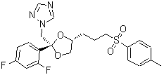 CAS 登录号：171764-49-1， 1-[[(2S,4R)-2-(2,4-二氟苯基)-4-[3-(对甲苯基磺酰基)丙基]-1,3-二氧戊环-2-基]甲基]-1,2,4-三唑