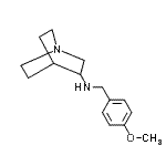 CAS 登录号：17186-53-7， N-(4-甲氧基苄基)奎宁环-3-胺