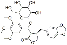 CAS#: 17187-73-4, (3S,4R)-4-(Benzo[1,3]Dioxol-5-Ylmethyl)-3-[(S)-[(2R,3R,4S,5R,6R)-3,4,5-Trihydroxy-6-(Hydroxymethyl)Oxan-2-Yl]Oxy-(3,4,5-Trimethoxyphenyl)Methyl]Oxolan-2-One