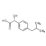 CAS 登录号：171888-75-8， (2R)-羟基(4-异丁基苯基)乙酸