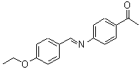 CAS 登录号：17224-17-8， 1-{4-[(E)-(4-乙氧基苄亚基)氨基]苯基}乙酮