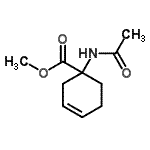 CAS 登录号：172299-70-6， 甲基1-乙酰氨基-3-环己烯-1-羧酸酯