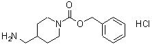 CAS 登录号：172348-57-1， 4-(氨基甲基)-1-哌啶羧酸苄酯盐酸盐(1:1)