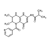 CAS#: 172758-08-6, N-[4-Hydroxy-6,7-Dimethyl-5-(3-Pyridinylcarbonyl)-5,6,7,8-Tetrahydro-2-Pteridinyl]-2-Methylpropanamide