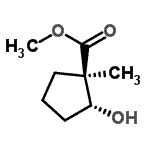 CAS 登录号：172825-21-7， 甲基(1R,2R)-2-羟基-1-甲基环戊烷羧酸酯