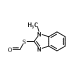CAS 登录号：173156-74-6， S-(1-甲基-1H-苯并咪唑-2-基)硫代甲酸酯