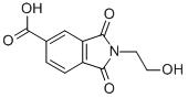 CAS 登录号:17329-32-7, 2-(2-羟基-乙基)-1,3-二氧代-2,3-二氢-1H-异吲哚-5-羧酸