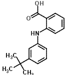 CAS 登录号：17332-54-6， 2-{[3-(2-甲基-2-丙基)苯基]氨基}苯甲酸