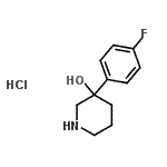 CAS 登录号：173447-91-1， 3-(4-氟苯基)-3-哌啶醇盐酸盐(1:1)