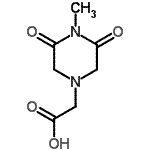 CAS#: 173681-12-4, (4-Methyl-3,5-Dioxo-1-Piperazinyl)Acetic Acid
