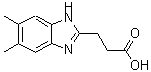 CAS 登录号：173737-04-7， 3-(5,6-二甲基-1H-苯并咪唑-2-基)丙酸