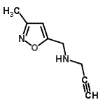 CAS#: 173850-34-5, N-[(3-Methyl-1,2-Oxazol-5-Yl)Methyl]-2-Propyn-1-Amine