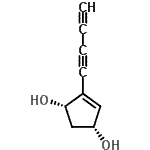 CAS 登录号：173933-41-0， (1R,3S)-4-(1,3-丁二炔-1-基)-4-环戊烯-1,3-二醇