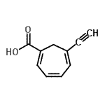 CAS 登录号：174018-23-6， 6-乙炔基-1,3,5-环庚三烯-1-羧酸