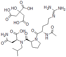 CAS 登录号：174024-80-7， N2-(1-(N2-乙酰基-L-精氨酰)-L-脯氨酰)-N-(2-甲基丙基)-L-alpha-天冬氨酰胺2-羟基-1,2,3-丙烷三羧酸盐