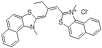 CAS 登录号：1742-90-1， 1-甲基-2-[2-[1-甲基萘并[1,2-d]噻唑-2(1H)-亚基甲基]-1-丁烯基]萘并[1,2-d]噻唑-1-鎓氯化物