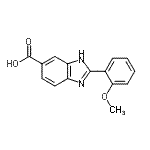 CAS 登录号：174422-16-3， 2-(2-甲氧基苯基)-1H-苯并咪唑-6-羧酸